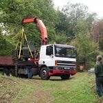 Unloading at Lea Bailey