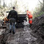 Cutting outside tunnel