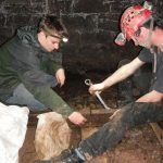 Track laying in tunnel