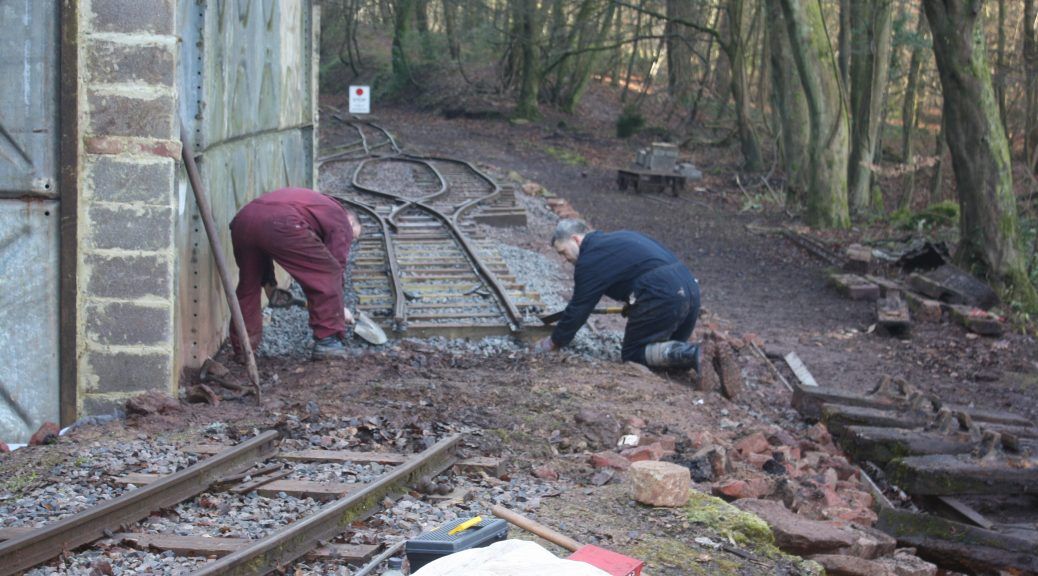 Levelling off ready for ballast