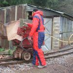 Testing the rocker shovel on the curve