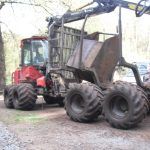 Forest forwarder: a log-moving machine