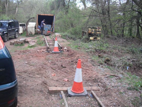 Gap in the track for forestry access