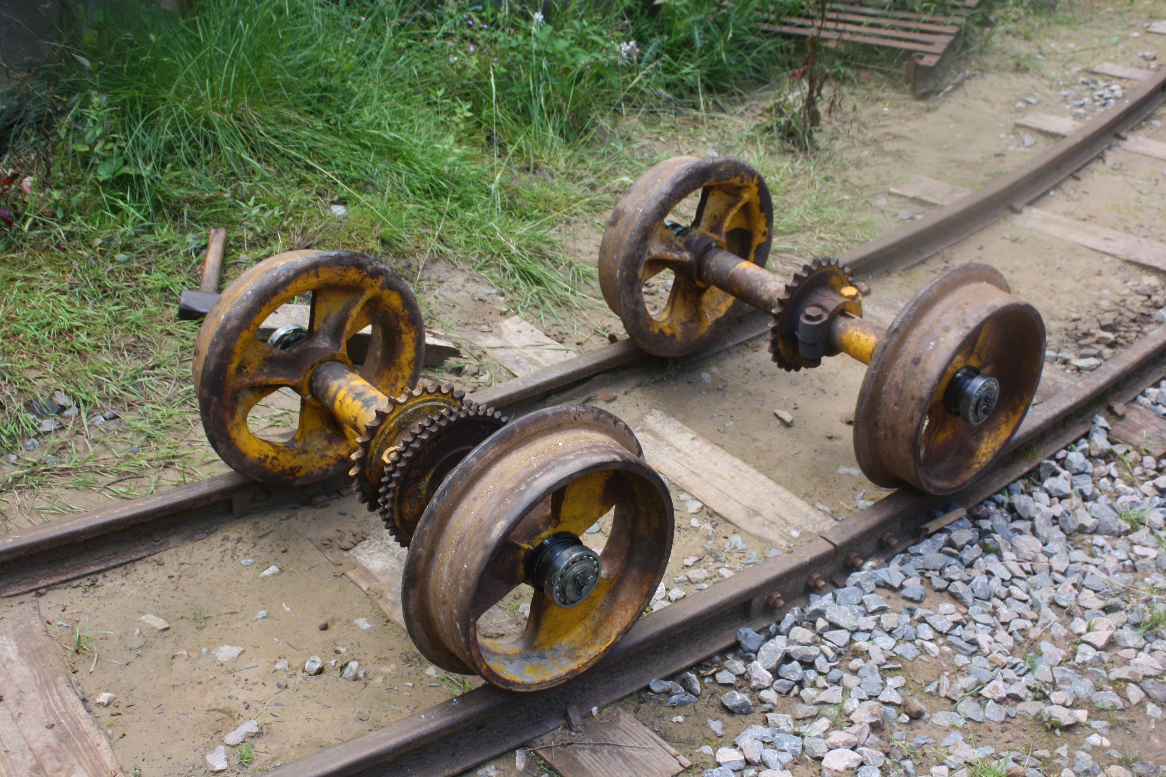Re-gauged wheelsets
