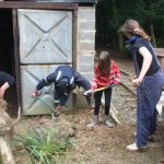 Shovelling the silt