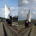 Spooner's Boat — a sail-powered rail vehicle.