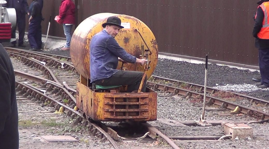 Gareth driving Whistling Pig