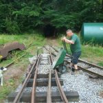 Ballasting the track