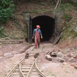 Miner coming out of the mine