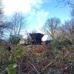 Wagon on turntable